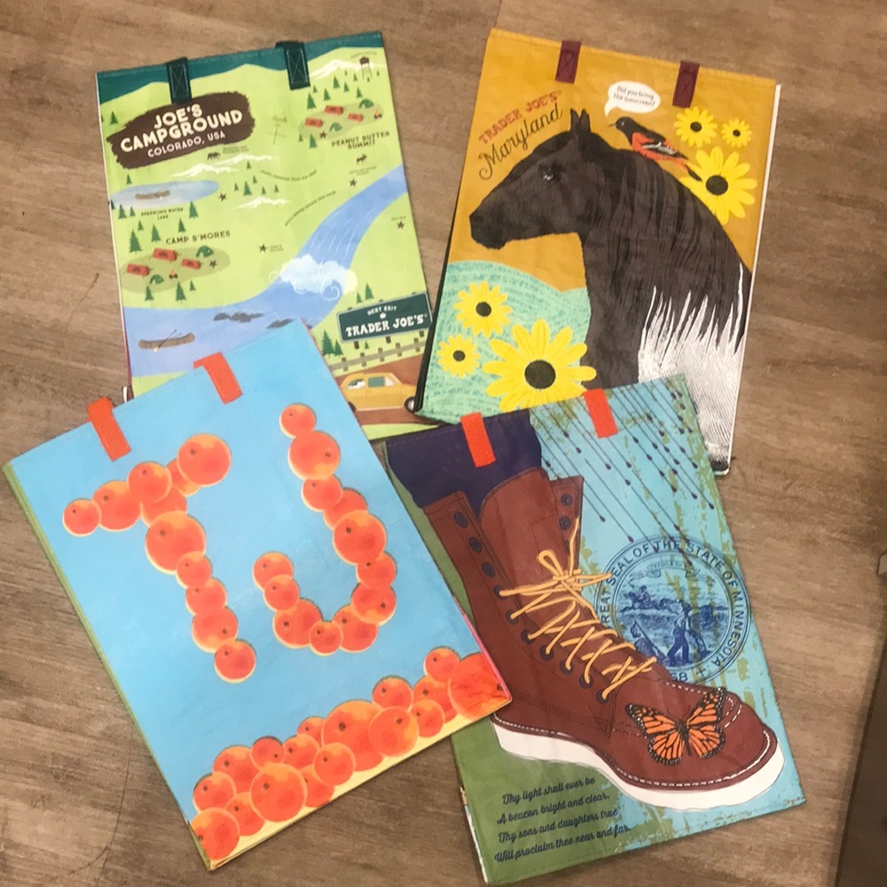 Trader Joe’s reusable state bags NWT